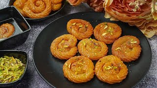 Crispy Turkish Jalebi  Turkish Sweet Recipe  Yummy Foods [upl. by Wunder709]