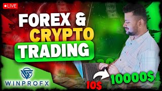 LIVE CRYPTO TRADING  FampO  11 NOV  winprofx fundedfirm cryptocurrency bitcoin live btc [upl. by Auqenahs]