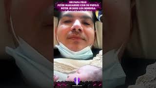 ¡Un papá feliz PETER MANJARRES con su pupilo Peter Jr 💙 musica vallenato petermanjarrés fyp [upl. by Byrom]