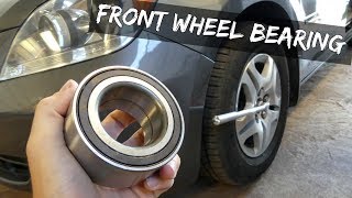 HOW TO REPLACE FRONT WHEEL BEARINGS without PRESS [upl. by Ilowell651]