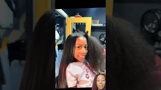 Hairstylists Reacts To 750 Kids Silk Press naturalhair reaction haircare hairstylist hair [upl. by Chow]