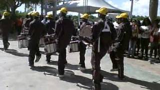 HALLANDALE HIGH DRUMLINE MARCHING IN [upl. by Anits]