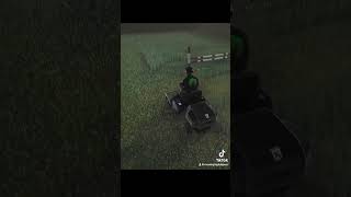 Mowing in the rain with Knight Mower lawncare mowing [upl. by Nathalie]