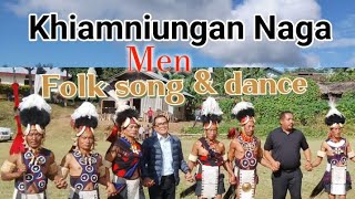 Khiamniungan Naga Men Traditional Folk Song amp Dance Kingniu village Noklak District Nagaland [upl. by Fayette]