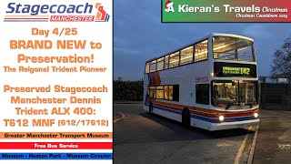 4 BRAND NEW To Preservation Preserved Stagecoach Manchester Dennis Trident ALX 400 T612 MNF [upl. by Yremrej]