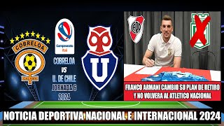 Por la Jornada 6 Cobreloa recibe a la Universidad de Chile 2024  Franco Armani Renovaria con River [upl. by Dreher811]