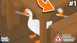 Untitled Goose Game But With 2 GEESE Untitled Goose Game 1 [upl. by Sheelagh]