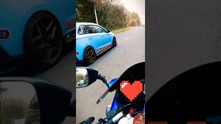 PLAYING WITH THE i30N ♥️ motorcycle bikelife gopro motorbike motovlog biker bikerider [upl. by Cira]