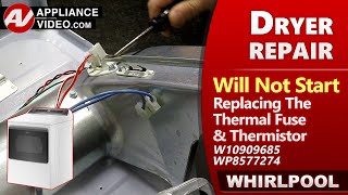 Dryer Thermistor Fuse issues  Diagnostic amp Repair by Factory Technician [upl. by Maillliw158]