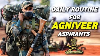 100 Selection Guarantee 💯  Daily Schedule Of An AGNIVEER Aspirant [upl. by Duwalt504]