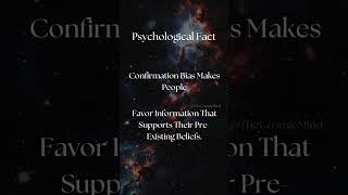 Confirmation Bias Makes People Favor Information That Supports Their PreExisting Beliefs [upl. by Anrak]