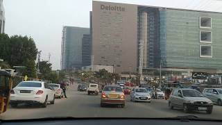 Driving around Deloitte IT CompanyHyderabad India [upl. by Savitt]