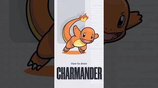 How to draw Charmander charmander shorts shortsvideo short shortvideo drawingforkids pokemon [upl. by Oinotnaesoj]