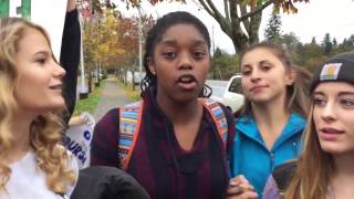 Oregon City High School students walkout after racist tweet [upl. by Nnil117]