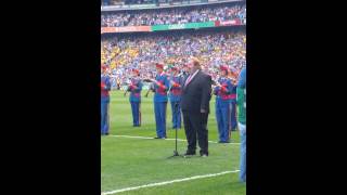 Darragh McGann  National Anthem at Croke Park [upl. by Sadnac129]