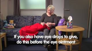 How To Use Eye Ointment  How To Apply Ointment To The Eyes  How To Administer An Eye Ointment [upl. by Lili270]