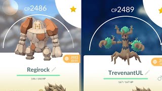 Regirock Trevenant core WORKS in GBL in Pokemon Go [upl. by Astrea397]