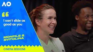 Monfils amp Svitolina Relive Epic Moments  Cinema Sessions  Australian Open 2024 [upl. by Darrey]