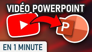 Insérer une vidéo YouTube sur PowerPoint [upl. by Garey33]