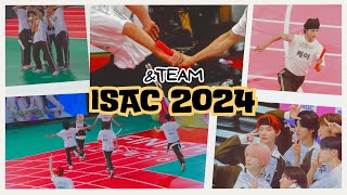 ampTEAM 앤팀 at ISAC 아육대 2024  Hyung Line 400m Relay Race win  YuMaki Reaction Fancams [upl. by Sanborn]