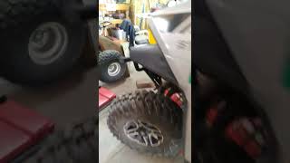 Polaris ranger 570 drive shaft removal [upl. by Ycat]