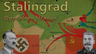 Battle Of Stalingrad Documentary  Operation Uranus November 1942  WWII Map  Eastern Front Map [upl. by Ahusoj955]