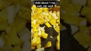 How To Make Fried Potatoes And Onions  Pan Fried Potatoes Recipe With Onions [upl. by Hunger]