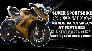 NO NEED GAS SUPER SPORTSBIKE  BUSOG SA FEATURES AT SPECS  GRABE SOBRANG FUTURISTIC DESIGN [upl. by Rosabelle251]