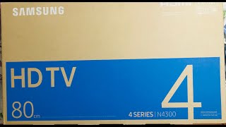 Samsung Smart TV 4 Series N4300 Unboxing Installation [upl. by Iahcedrom]