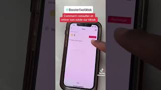 Comment consulter son solde sur tiktok [upl. by Greggs]