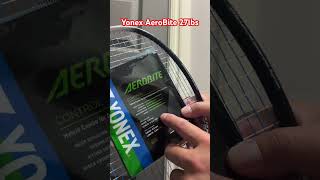 Yonex AeroBite badminton string sound at 27 lbs Yonex Astrox 99Pro White Racquet badminton Yonex [upl. by Einnaf]