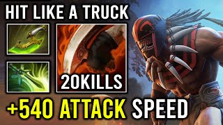 540 ATTACK SPEED 100 Max Agility Outrun Anyone with The Flash Bloodseeker Dota 2 [upl. by Weiler]