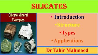 Silicates  Introduction  Structure Properties  Applications  CHM 322  Urdu  Hindi [upl. by Kimberly]