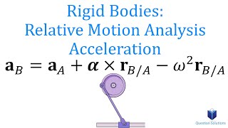 Rigid Bodies Relative Motion Analysis Acceleration Dynamics step by step [upl. by Akceber868]