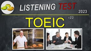 TOEIC Listening Test 22 TOEIC Asia set Japan examination 2023 [upl. by Nord]