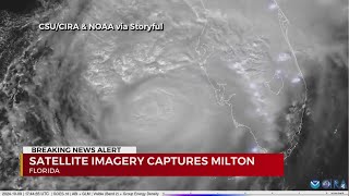 Satellite imagery captures Hurricane Milton [upl. by Brause]