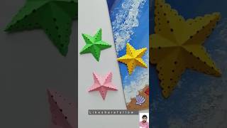 you can fold a beautiful little starfishkindergarten origami foldingpaper tutorial starfish [upl. by Davies]