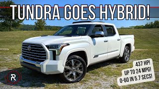 The 2023 Toyota Tundra Hybrid Is A Powerful amp Slightly Efficient Big Luxury Truck [upl. by Saltsman]