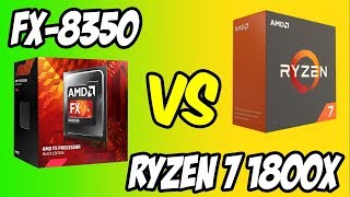 💥AMD FX8350 vs Ryzen 7 1800X 🔥Benchmarks  Gaming Test 🎮 4K [upl. by Fini]