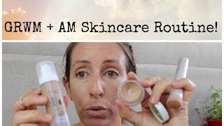 Green Beauty nontoxic AM Skincare RoutineGRWM featuring 14 e cosmetics  RMS [upl. by Obediah493]