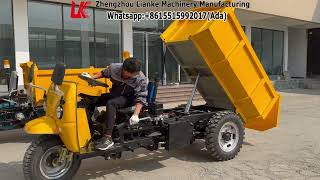 LK270D diesel dumper load 3 ton customized by Peru agent 28HP Changchai diesel Engine [upl. by Pietje]