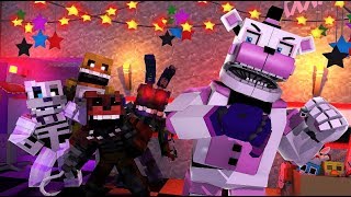 Funtime Freddy VS Joy of Creation Reborn Ignited Animatronics Minecraft FNAF Roleplay [upl. by Yenal]