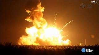 From 2014 Rocket explodes during NASA Antares launch [upl. by Misak]