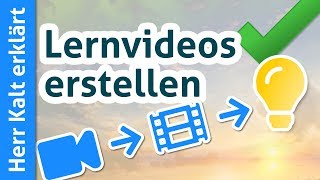 LERNVIDEOS ERSTELLEN – Was Du für den leichten Einstieg wissen musst [upl. by Frasier]