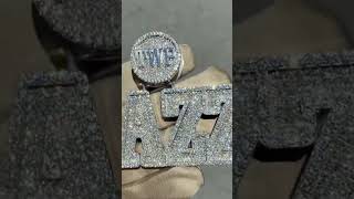 Custom diamond pendanthiphopjewelry rapperjewelry icedout tennischain rapperstyle cubanchain [upl. by Publia259]