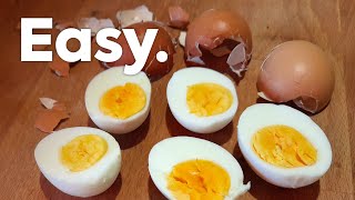 Simple HardBoiled Eggs  EASY PEEL Tips and Secrets [upl. by Eirhtug692]