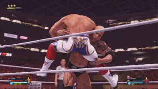 WWE 2K24 The Rock Spinebuster amp Peoples Elbow [upl. by Aicinat]