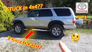 Pt 1 HELP My Toyota is STUCK in 4x4 02 4Runner [upl. by Dafna103]