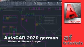 AutoCAD 2020 deutsch  Einheit 6  Ebenen  Layer [upl. by Gaskin247]