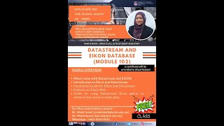 Datastream amp Eikon English [upl. by Atilemrac]